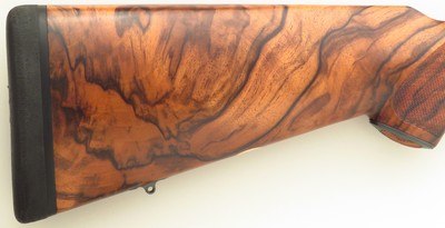 Granite Mountain Arms .300 H&H Magnum with custom stock by Glen Morovitz, banded, quarter rib, drop box (5+1), AAA English, new & unfired, layaway - Image 9 of 15