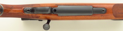 Left hand Goudy custom 7mm Remington Magnum, Mathieu, PacNor, Dayton Traister, Swarovski, AA English, skeleton, superb bore, 95 percent, layaway - Image 7 of 13
