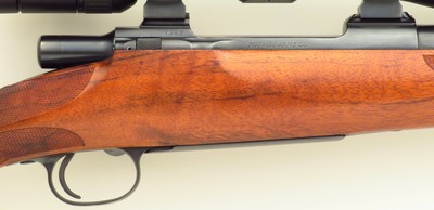 Left hand Goudy custom 7mm Remington Magnum, Mathieu, PacNor, Dayton Traister, Swarovski, AA English, skeleton, superb bore, 95 percent, layaway - Image 6 of 13