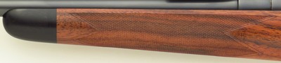 Left hand Aaron Little custom Winchester Model 70 .280 Ackley Improved, Krieger, Schmidt & Bender, 8 pounds, 14-inch LOP, superb bore, 97%, layaway - Image 12 of 15