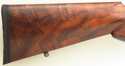 Left hand Aaron Little custom Winchester Model 70 .280 Ackley Improved, Krieger, Schmidt & Bender, 8 pounds, 14-inch LOP, superb bore, 97%, layaway - Image 9 of 15