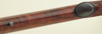 Left hand Aaron Little custom Winchester Model 70 .280 Ackley Improved, Krieger, Schmidt & Bender, 8 pounds, 14-inch LOP, superb bore, 97%, layaway - Image 11 of 15