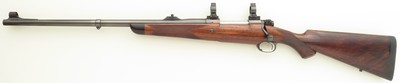 Left hand Aaron Little Winchester 70 .375 H&H Magnum, 4+1, 14.2 LOP, ERA, Talley, rust blue, never hunted, over 98%, layaway - Image 1 of 14