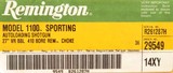 Remington 1100 Sporting .410, Ilion, 27-inch vent, upgraded walnut, five tubes, box, papers, barrel weight, unfired & unassembled, pristine, layaway - Image 4 of 4