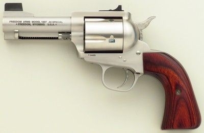 Special Order Freedom Arms 1997 Premier Grade .44 Special, 3.5-inch, fluted, polished/jeweled/tuned, round butt, great target, box, 95%+, layaway - Image 3 of 11