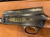 Browning A5 Sweet 16 Gold Inlay 2 Barrel Set with Hartmann Case - 2 of 9