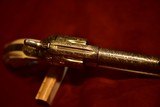 COLT SINGLE ACTION ARMY INTERPOL ENGRAVED .45 SILVER PLATE 4 3/4