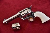 COLT SINGLE ACTION ARMY .45 LC and .45 ACP NICKEL WITH IVORY GRIPS - 7 of 9