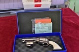 COLT SINGLE ACTION ARMY .45 LC and .45 ACP NICKEL WITH IVORY GRIPS - 9 of 9