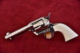 COLT SINGLE ACTION ARMY .45 LC and .45 ACP NICKEL WITH IVORY GRIPS - 3 of 9