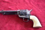 COLT SAA 2ND GEN 38 SPECIAL, ENGRAVED WITH IVORY GRIPS AND 5.5