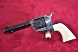 COLT SAA 2ND GEN 38 SPECIAL, ENGRAVED WITH IVORY GRIPS AND 5.5