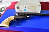 COLT SAA 44-40 CAL with CARVED IVORY GRIPS - 10 of 12