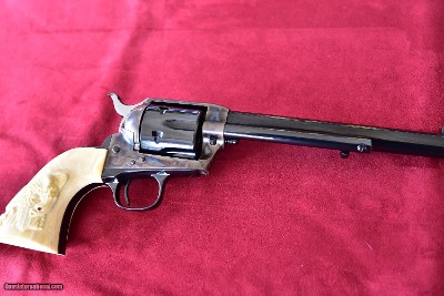 COLT SAA 44-40 CAL with CARVED IVORY GRIPS