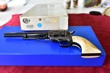 COLT SAA 44-40 CAL with CARVED IVORY GRIPS - 9 of 12