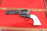 COLT SAA 2nd GENERATION FULLY ENGRAVED WITH IVORY GRIPS - 9 of 15