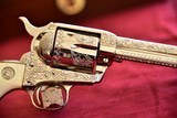 COLT SAA NICKEL 45 FULLY ENGRAVED WITH IVORY GRIPS - 10 of 14