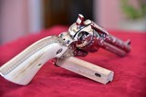 COLT SAA NICKEL 45 FULLY ENGRAVED WITH IVORY GRIPS - 12 of 14