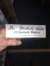 WEATHERBY .416 WEATHERBY MAGNUM MONOLITHIC SOLIDS - 1 of 1