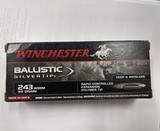 Winchester 243 WSSM 95gr Ballistic Silver Tip - 2 of 2