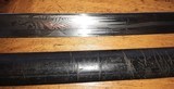 Model 1850 Ames Foot Officer Sword & Scabbard, High Grade Etching - 6 of 15