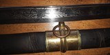 Model 1850 Ames Foot Officer Sword & Scabbard, High Grade Etching - 4 of 15