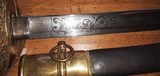 Model 1850 Ames Foot Officer Sword & Scabbard, High Grade Etching - 3 of 15