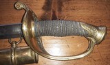 Model 1850 Ames Foot Officer Sword & Scabbard, High Grade Etching - 8 of 15