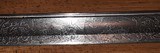 Massachusetts Officer's Sword, Blade Etching Mass. State Seal, Soldiers, Cannon - 11 of 15