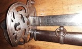 Massachusetts Officer's Sword, Blade Etching Mass. State Seal, Soldiers, Cannon - 4 of 15
