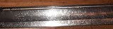 Massachusetts Officer's Sword, Blade Etching Mass. State Seal, Soldiers, Cannon - 12 of 15
