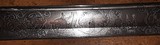 Massachusetts Officer's Sword, Blade Etching Mass. State Seal, Soldiers, Cannon - 6 of 15