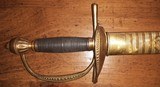 Scarce Model 1834 Officer's Sword & Scabbard, Beautiful Blade - 2 of 15