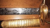 Scarce Model 1834 Officer's Sword & Scabbard, Beautiful Blade - 10 of 15