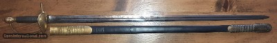 Scarce Model 1834 Officer's Sword & Scabbard, Beautiful Blade