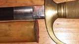 Scarce Collins Model 1840 Musician Sword and Scabbard, Minty Blade - 5 of 8