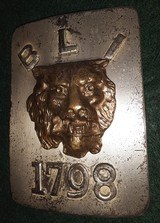 Scarce Circa 1840 Boston Light Infantry Cross Belt Plate - 3 of 8