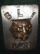 Scarce Circa 1840 Boston Light Infantry Cross Belt Plate - 4 of 8