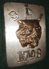 Scarce Circa 1840 Boston Light Infantry Cross Belt Plate - 5 of 8