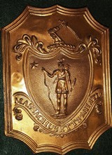 Circa 1840 Massachusetts Militia Large Hat Plate, Beautiful - 5 of 7