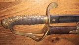 Ornate Non-Regulation Cavalry Officer Saber & Scabbard by James S. Smith - 3 of 15