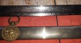 Presentation Grade Model 1850 Staff & Field Officer Sword w/ Silver Grip, Eagle Quillon, Silvered Scabbard - 8 of 15