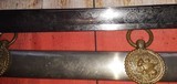 Presentation Grade Model 1850 Staff & Field Officer Sword w/ Silver Grip, Eagle Quillon, Silvered Scabbard - 7 of 15