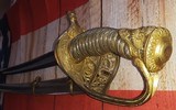 Presentation Grade Model 1850 Staff & Field Officer Sword w/ Silver Grip, Eagle Quillon, Silvered Scabbard - 10 of 15