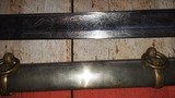 Presentation Grade Model 1850 Staff & Field Officer Sword w/ Silver Grip, Eagle Quillon, Silvered Scabbard - 13 of 15