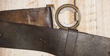 Model 1839 Artillery Belt Plate on Original Belt w/ Partial Scabbard - 9 of 15