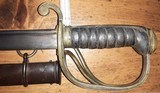 Model 1833 Ames Dragoon Saber w/ Scabbard, Dated 1835, Nice Blade and Markings - 8 of 15