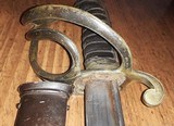 Model 1833 Ames Dragoon Saber w/ Scabbard, Dated 1835, Nice Blade and Markings - 6 of 15