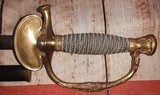 Civil War Era Ames Model Staff Officer Sword w/ Blued Scabbard, Very Nice Looking - 8 of 15