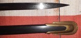 Civil War Era Ames Model Staff Officer Sword w/ Blued Scabbard, Very Nice Looking - 7 of 15